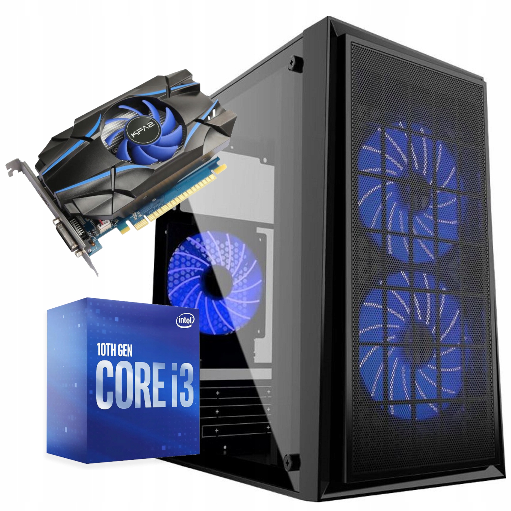 KOMPUTER GAMINGOWY i3 GeForce 8GB 480SSD WIFI