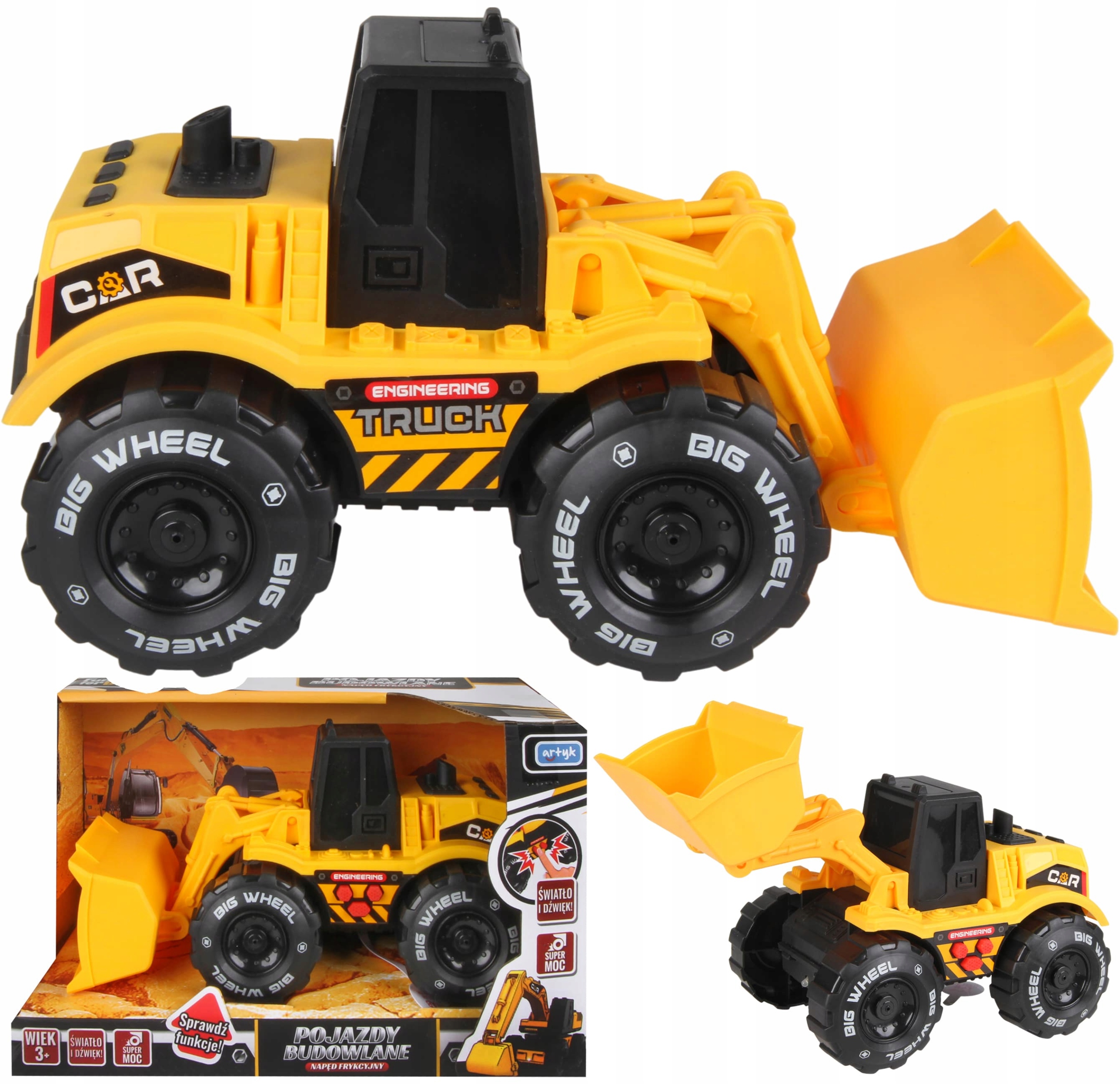 

Spychacz Pojazd Budowlany Efekty Świetlne I Dźwiek