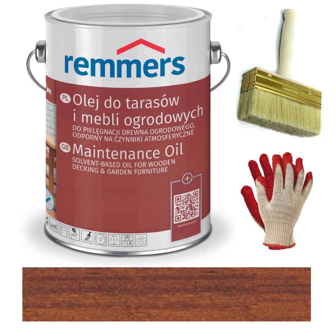 Remmers olej do tarasów, drewna 5l Orzech