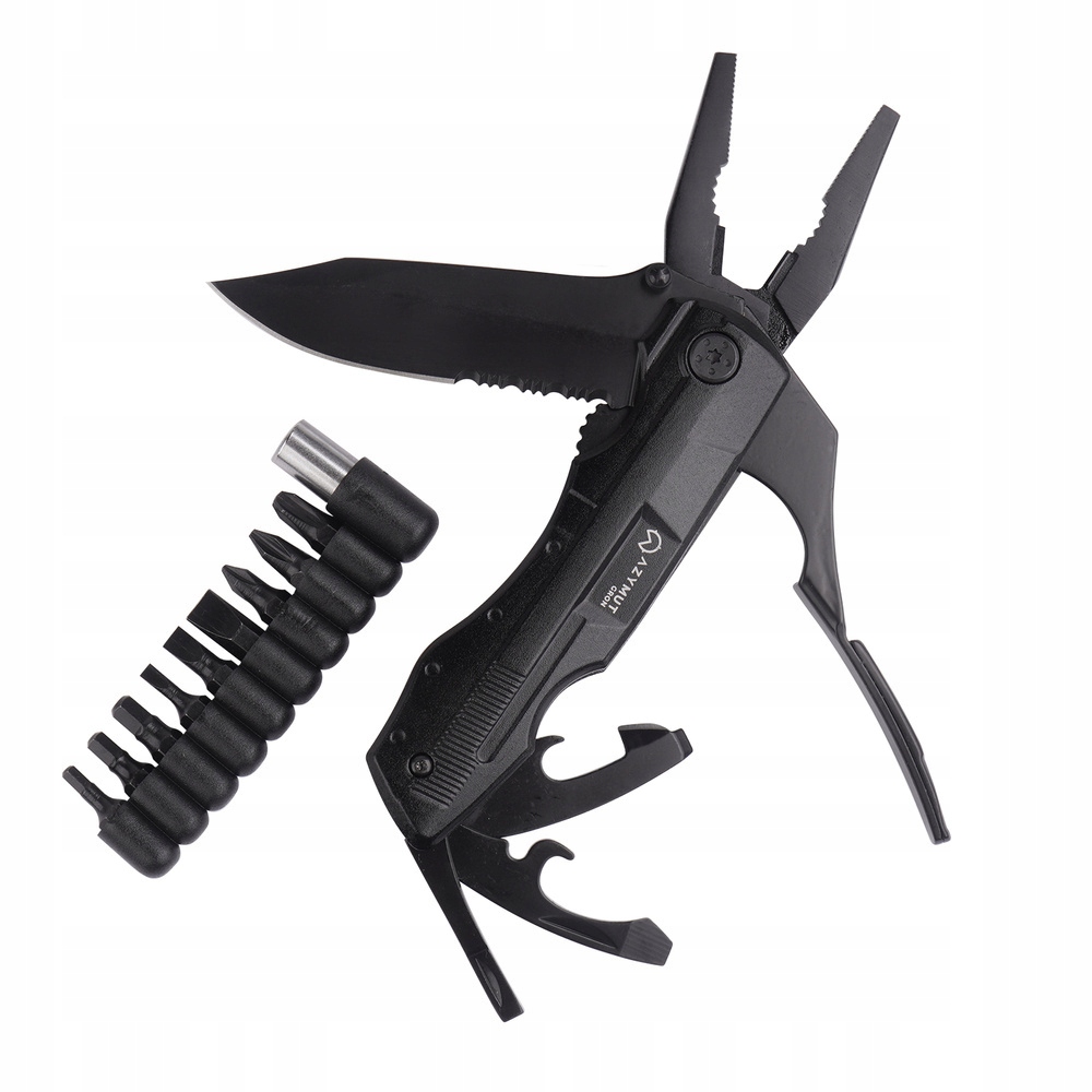 Azymut Multitool Gron 11 narzędzi 9 bitów
