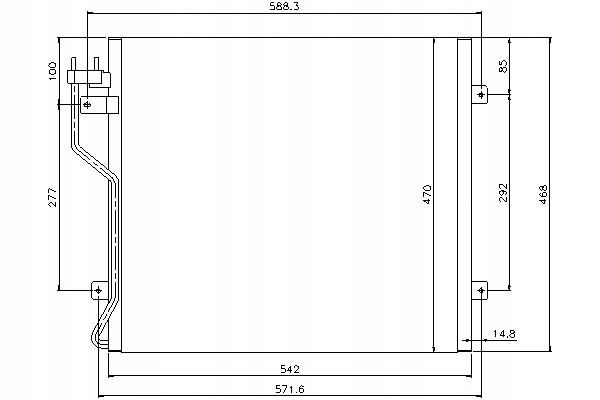 ниссенс 94773 конденсатор, радиатор кондиционера