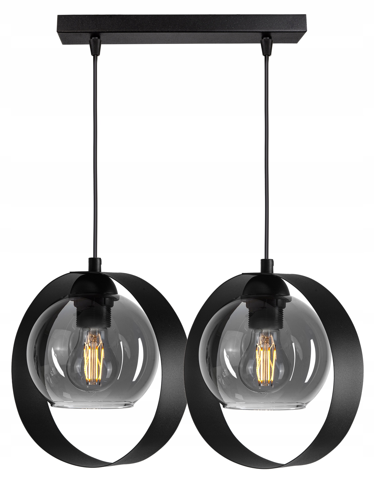 

Szklana Lampa Wisząca Żyrandol Plafon Kula Led
