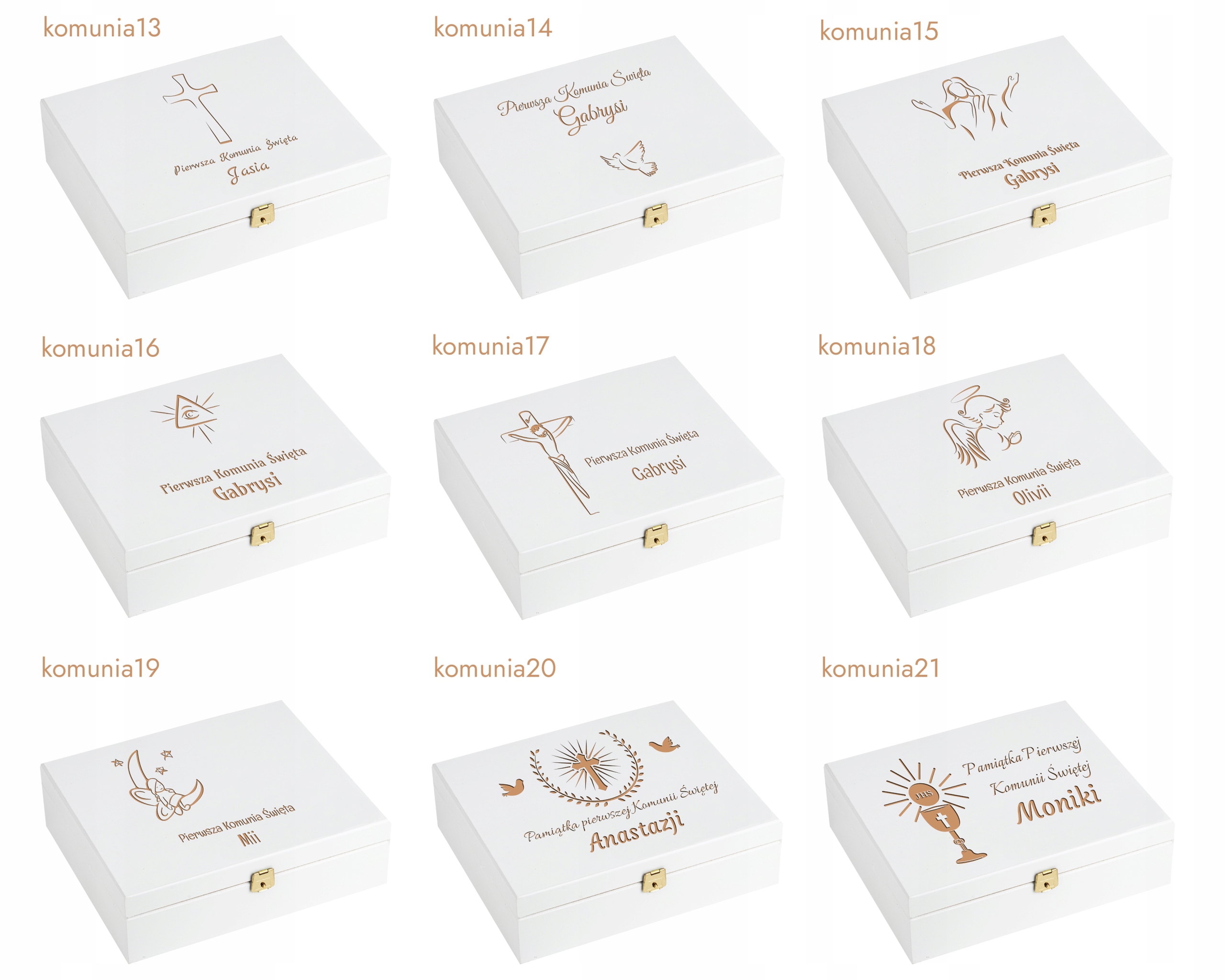 Komunia Chrzest - Pudełko Grawer Rok wydania 2015
