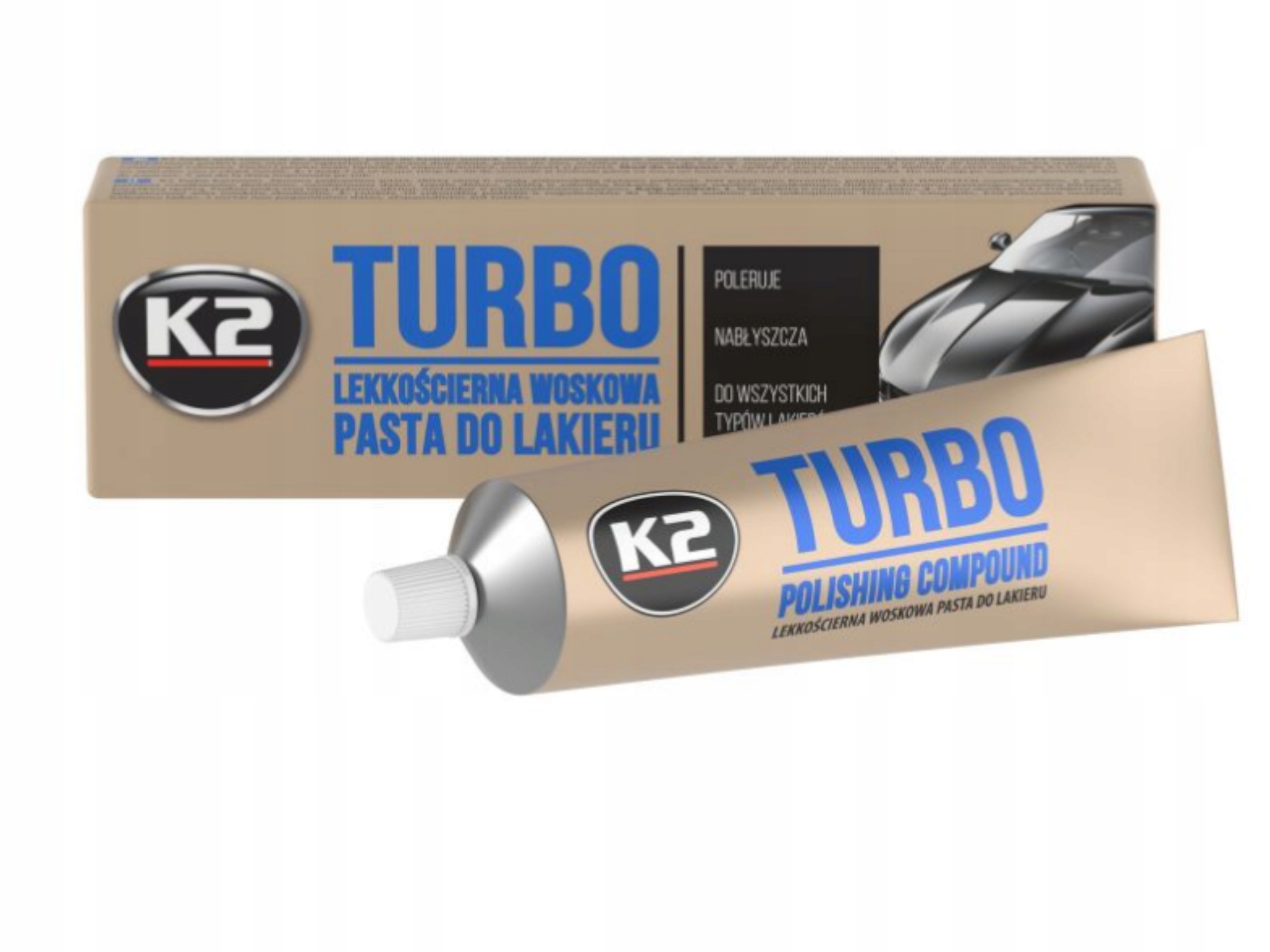 K2 Turbo 120 g Pasta Polerska Do Lakieru Lekkościerna Woskowa Nabłyszcza