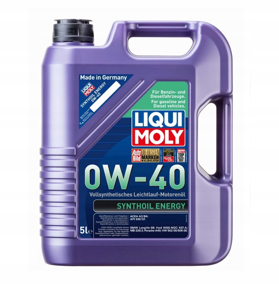 Motorový olej Synthoil Energy 0W-40 5L