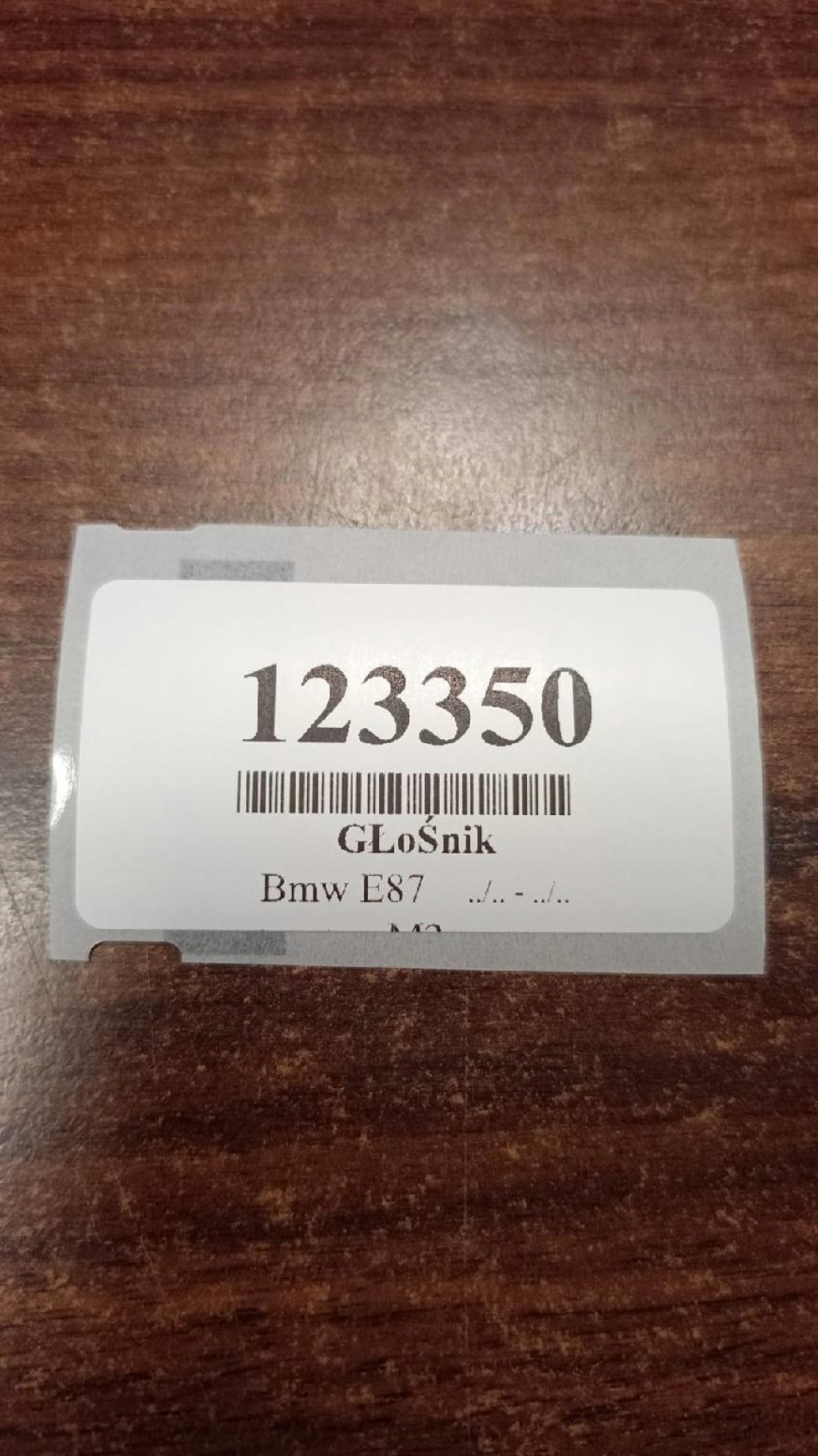 BMW X3 E87 speaker left front 6990103