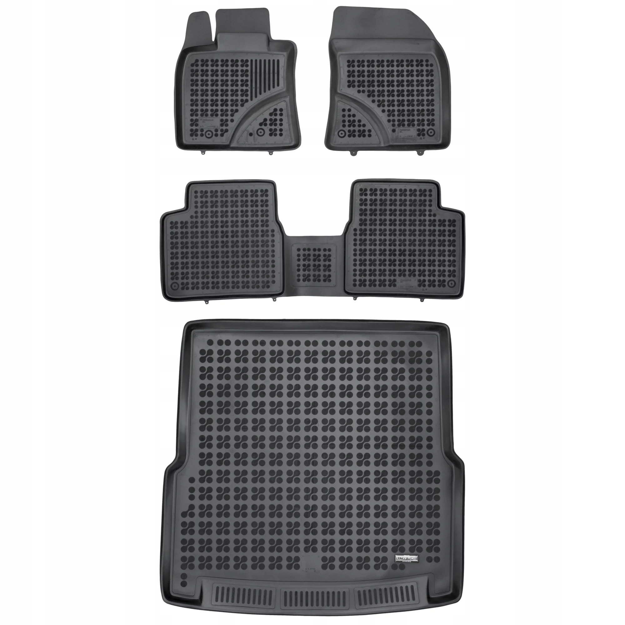 Gumová sada kobercov a rohoží Toyota Avensis III 2009-2018 Kombi bez výklenkov b