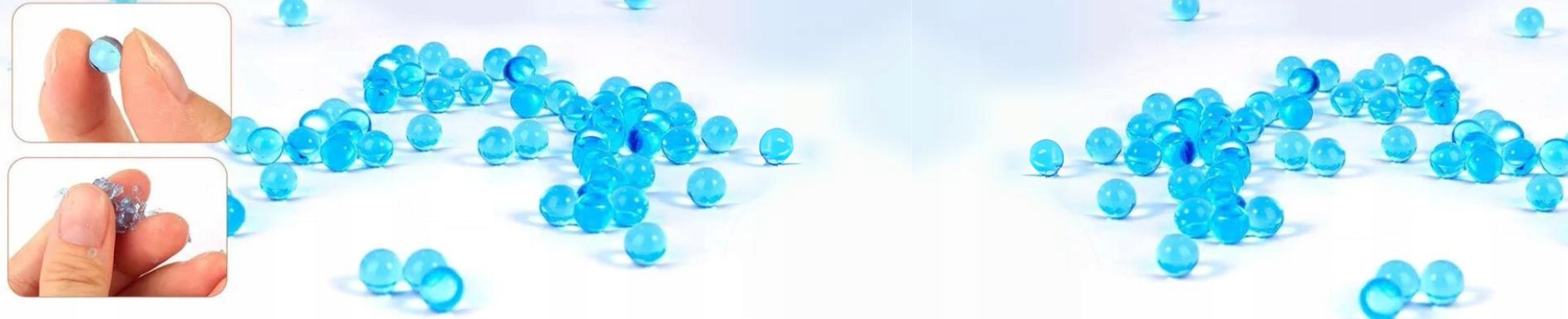 KULKI ŻELOWE HYDROŻELOWE DO PISTOLETU KWIATÓW PRZEŹROCZYSTE NIEBIESKIE MIX Kod producenta KULKI ŻELOWE DO KWIATÓW