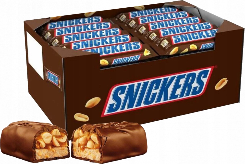 Baton z karmelem i orzechami Snickers 50g x40