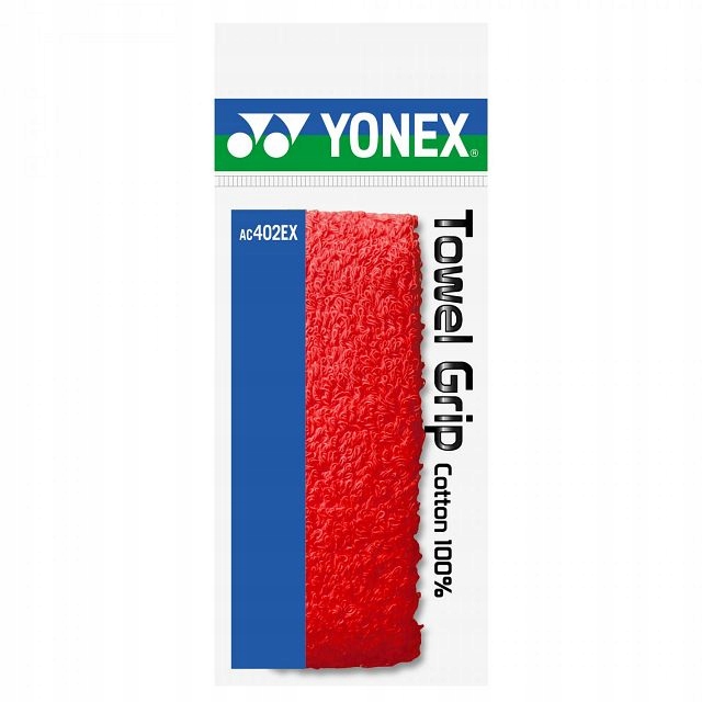 Owijka do badmintona Yonex AC402EX frotte czerwona