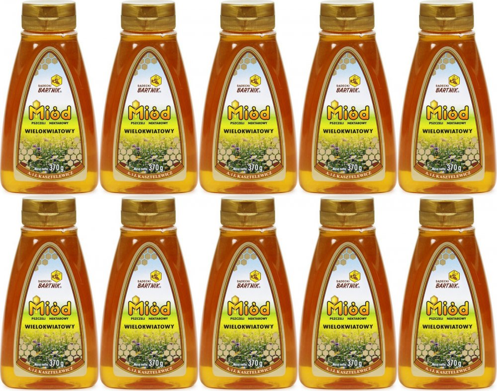 Miód wielokwiatowy Sądecki Bartnik 370g x10