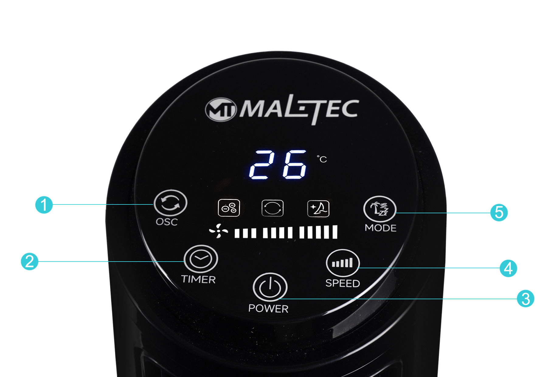 SLOUPOVÝ VENTILÁTOR PODLAHNÍ VENTILÁTOR IONIZACE Síťové napájení