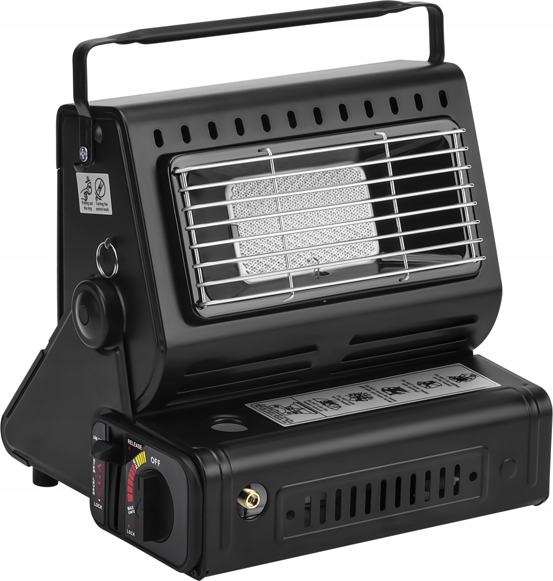 Turistická Kamna 2v1 Plynový Sporák/topící Stroj 1,8 kW Kraftdele KD11743