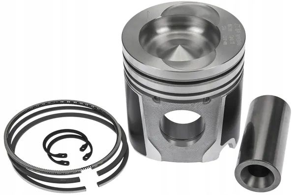 Tłok silnika z pierścieniami
