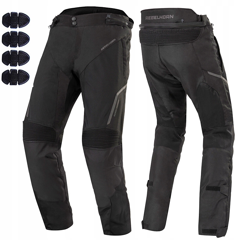 SPODNIE MOTOCYKLOWE MĘSKIE PRZECIWDESZCZOWE FLUX