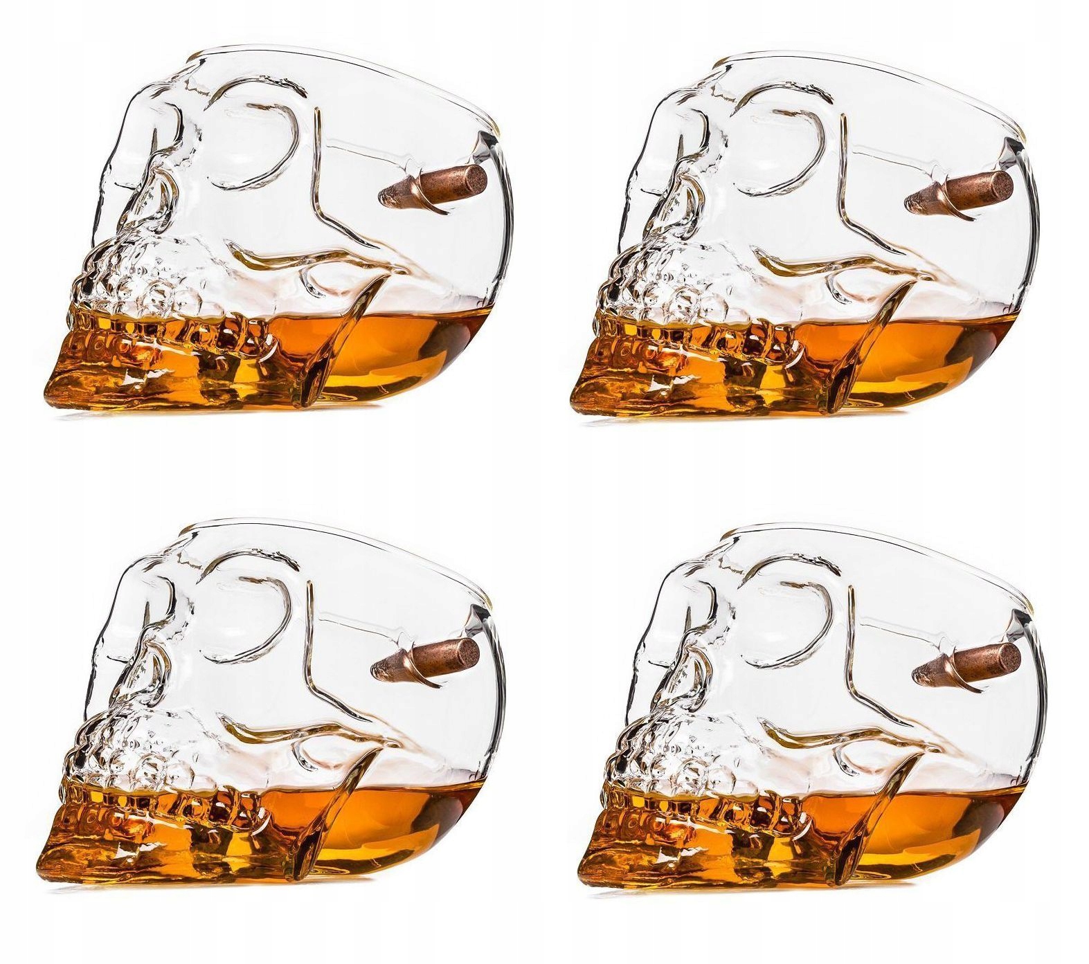 

Kuloodporna Szklanka Czaszka Do Wódki Whisky 4 Szt