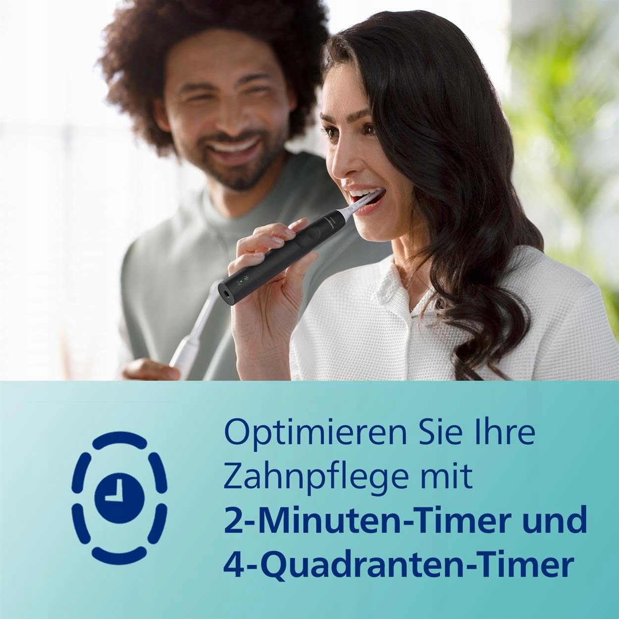 PHILIPS Sonicare 3100 Szczoteczka Soniczna Czarna Z Etui I Timerem — miniatura 5
