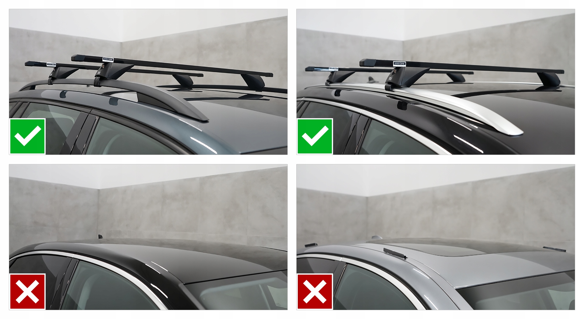 Belki dachowe na relingi stal do BMW Seria 3 E36 Touring Kombi 1994-1999 Producent DGH System