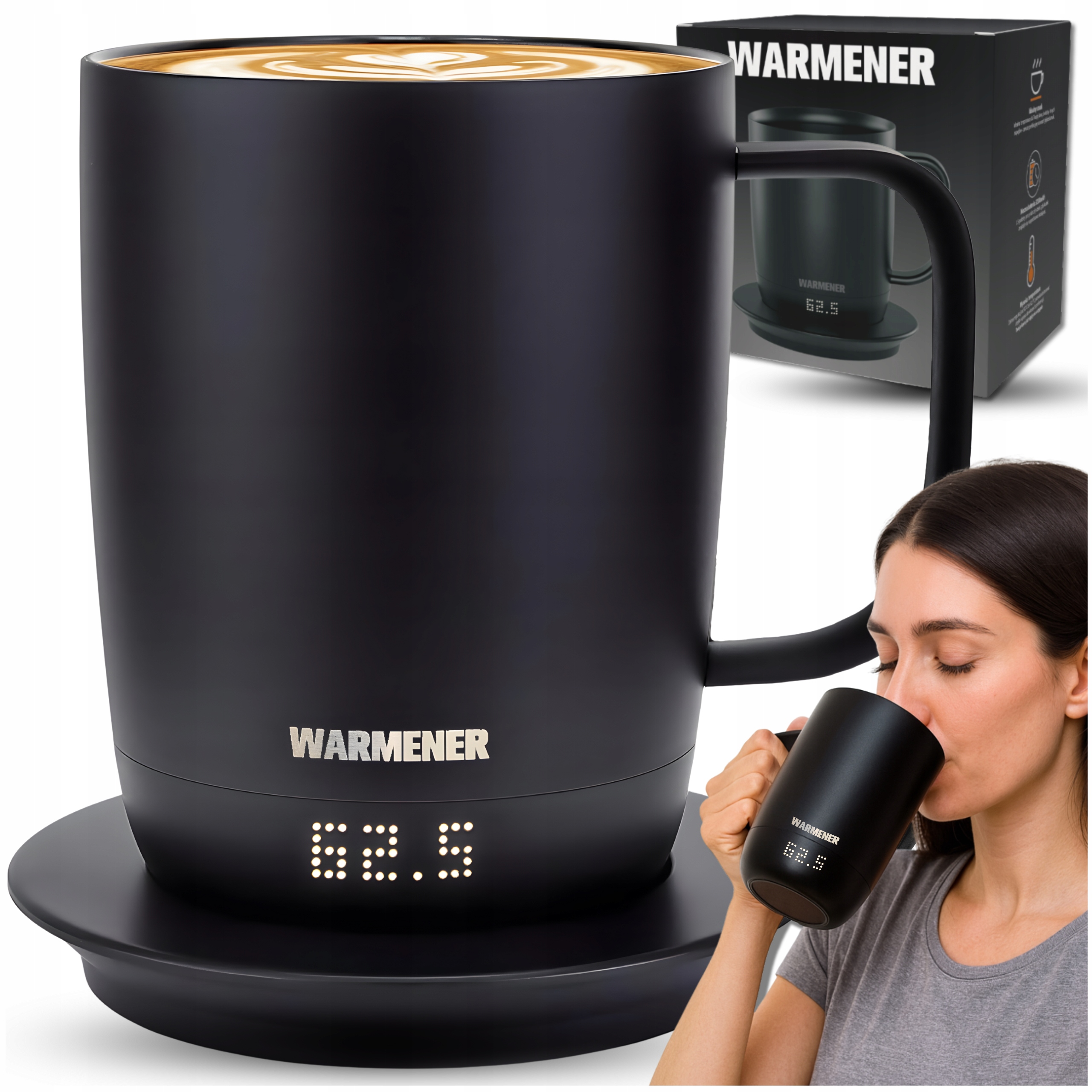 Kubek Podgrzewany Smart Podgrzewacz do Kawy Herbaty Biura Usb