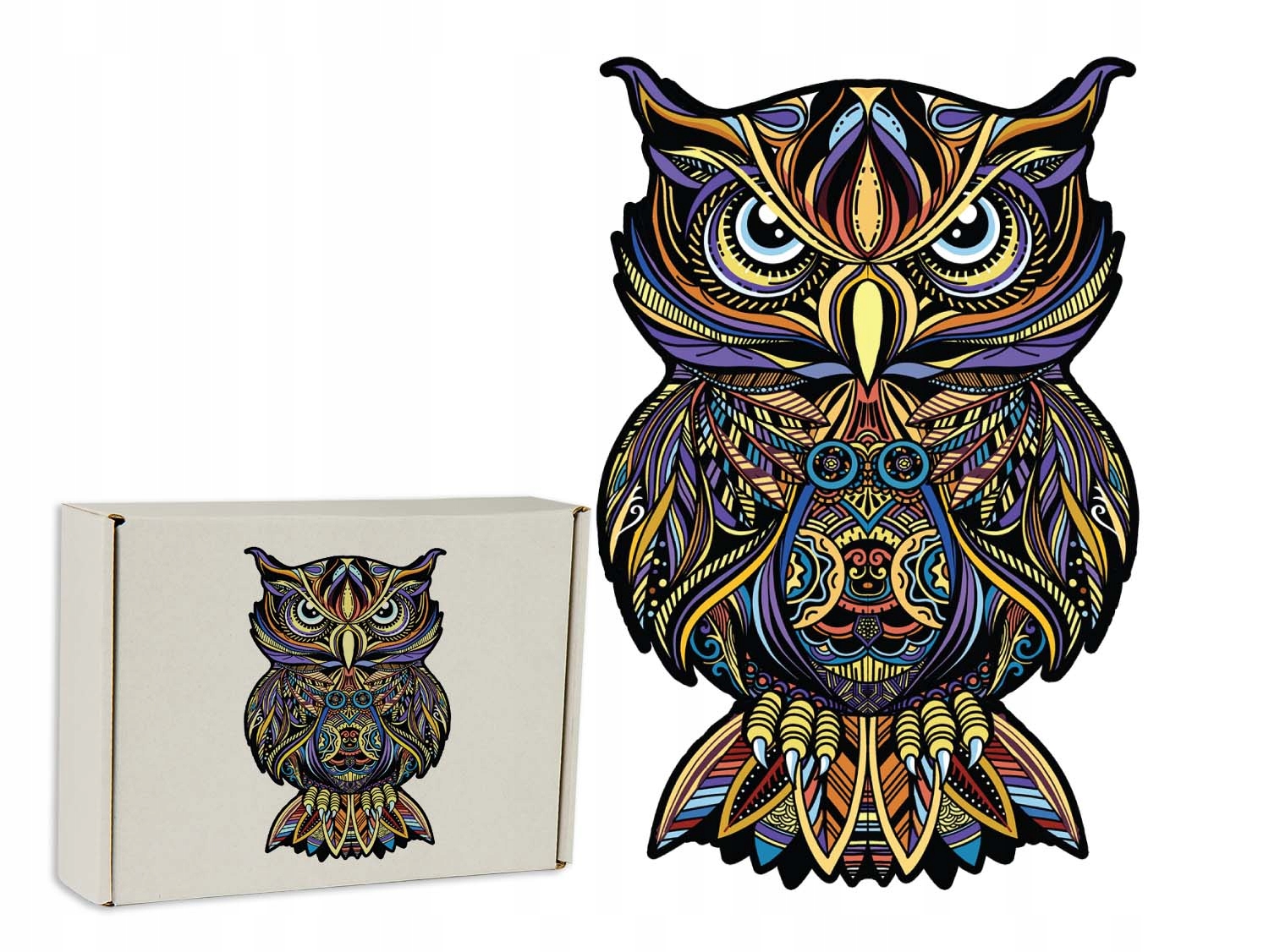 

Puzzle Drewniane dla dorosłych Sowa 2 XXL