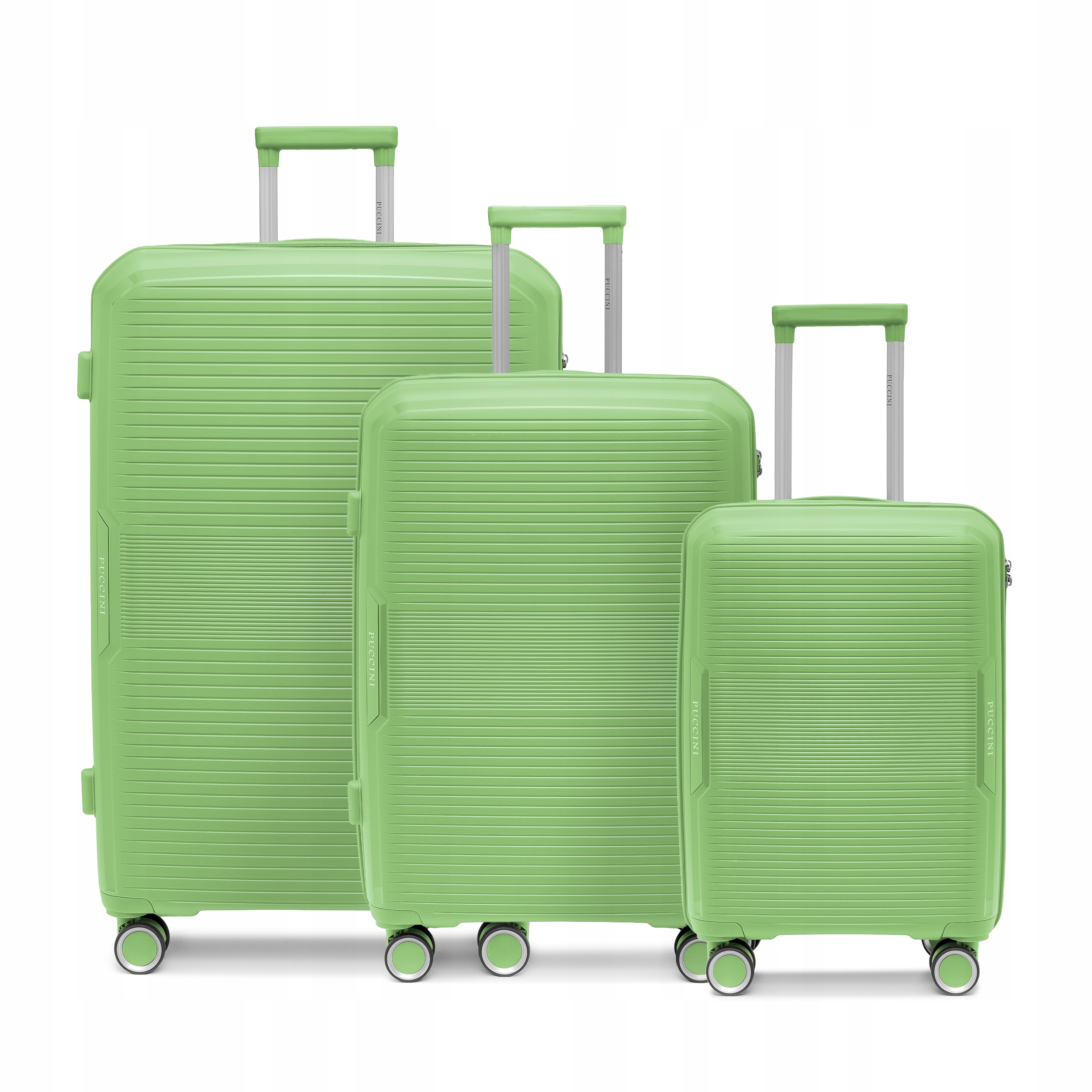 Puccini Zestaw Komplet 3 Walizek Podróżnych Pp 4 Kółka Twarde 3w1 PP029-5