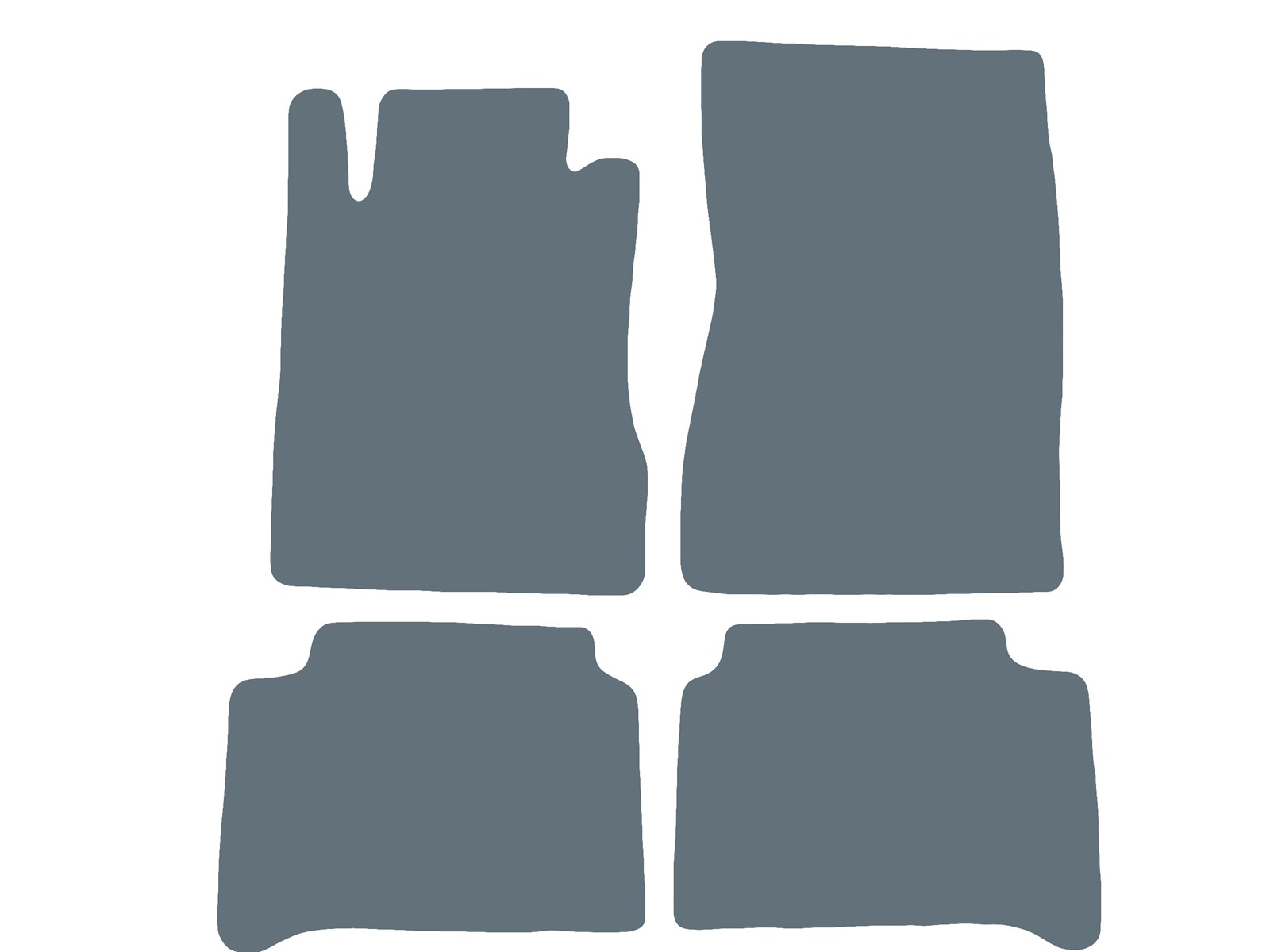 Premium Dywaniki welurowe Grafit do Mercedes E cl W211 sedan 2x4 2002-2009