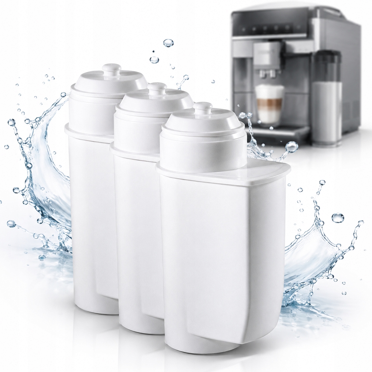3x Filtr vody Siemens TZ70033A Brita Intenza Sada EQ.6 EQ.9 Eq Series
