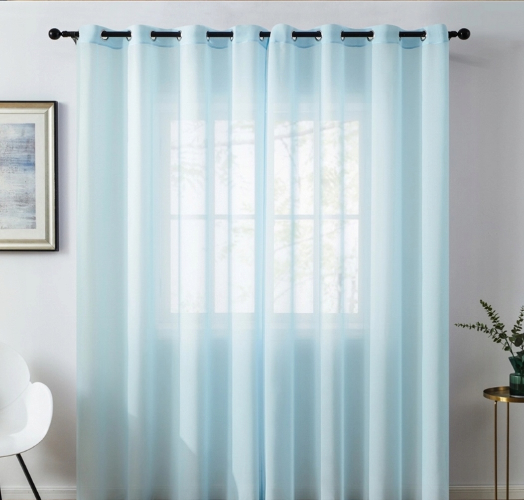 WOAL firanki woal tiul 3,0 NIEBIESKI BŁĘKITNY Materiał woal