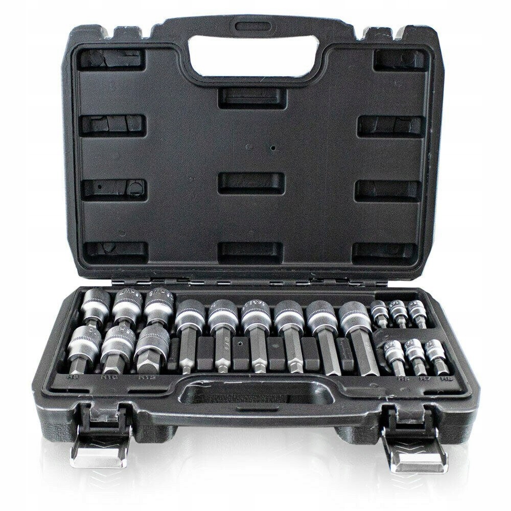 ZESTAW KLUCZY NARZĘDZI NASADKOWYCH KLUCZE IMBUSOWE NASADKI 1/2 1/4 WALIZKA Stan opakowania oryginalne