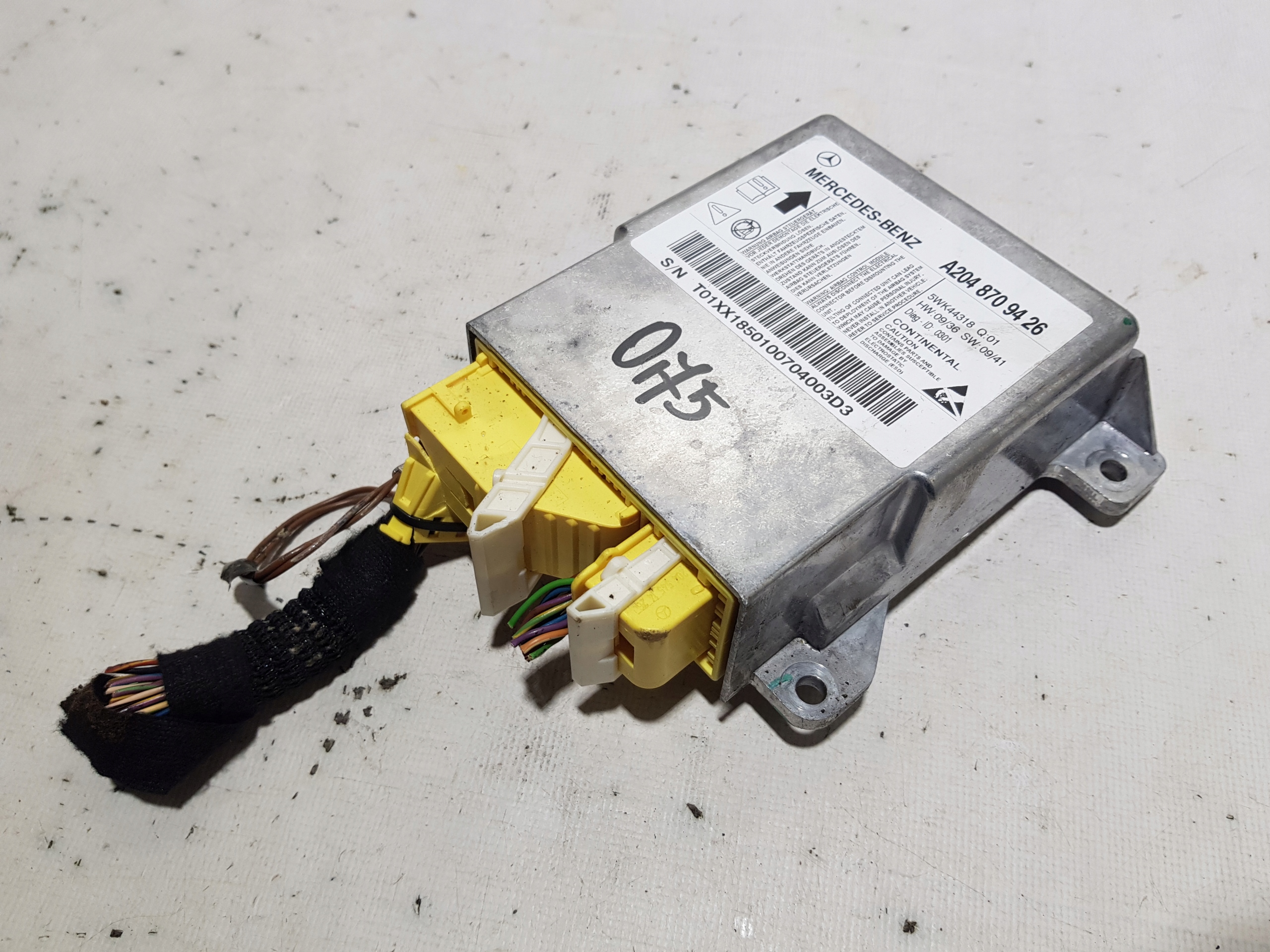 SENSOR control unit airbag MERCEDES W204 2048709426