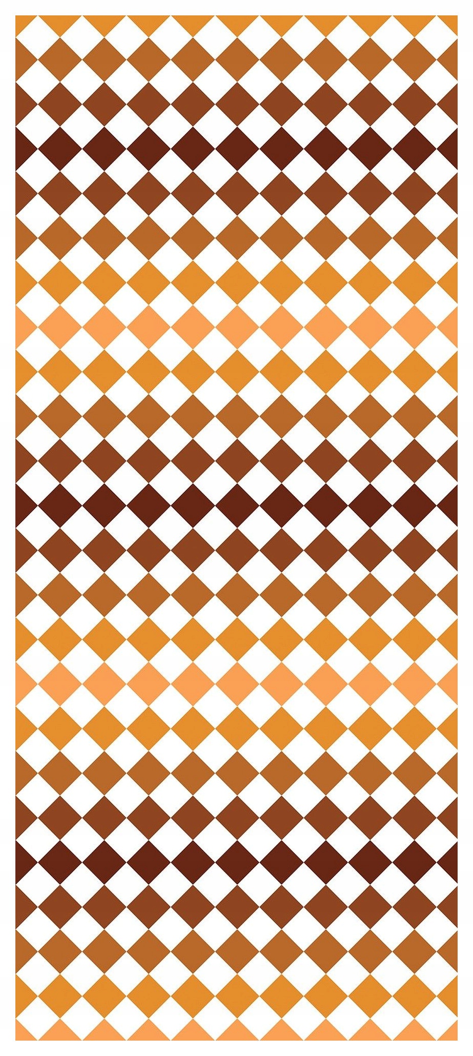 Fototapeta Romby Gradient Béžová Čokoláda Vzor Šachovnice 91x211 lepidlo