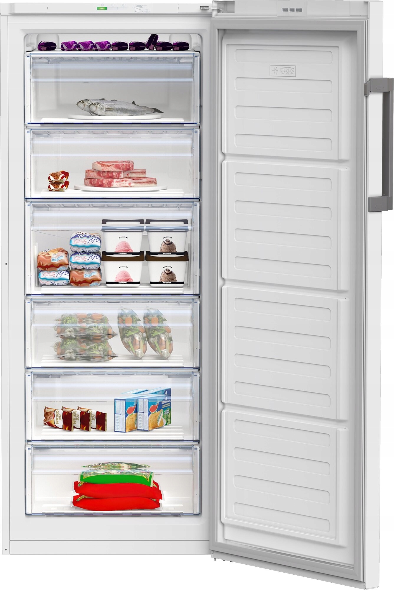 Zamrażarka BEKO RFSA240M43WN Kolor dominujący biały