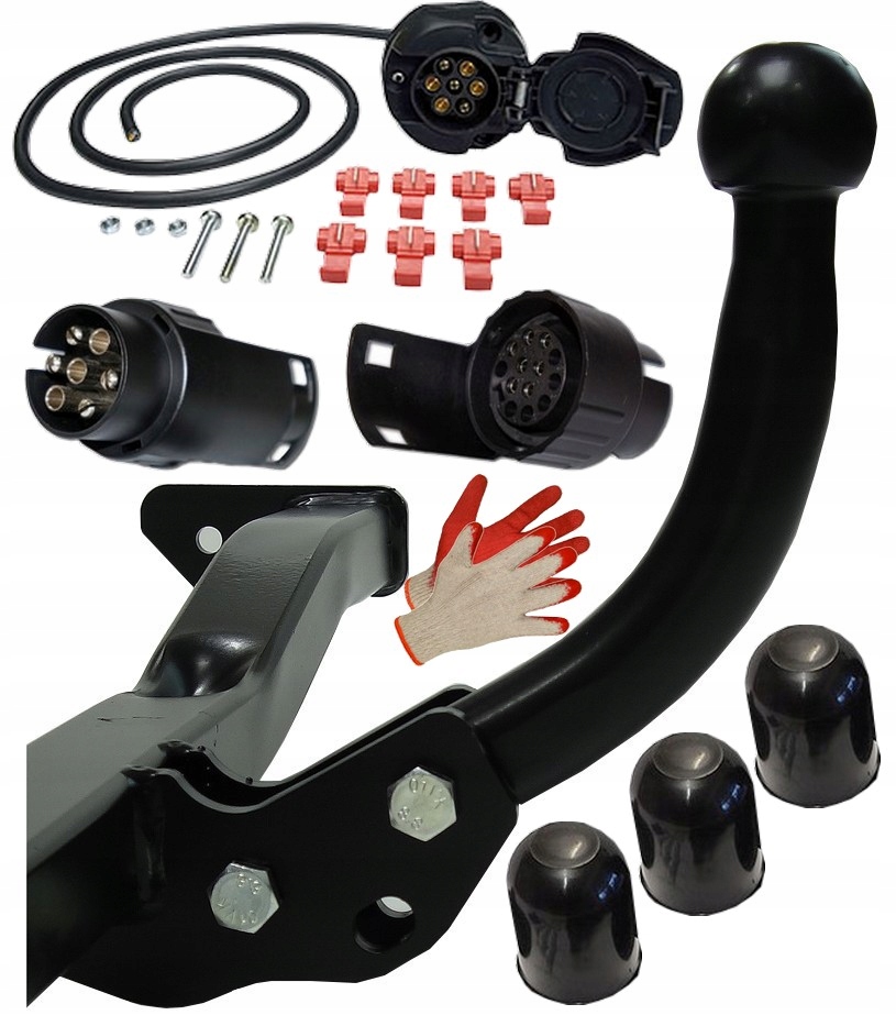 BEZ CIĘCIA ZDERZAKA HAK HOLOWNICZY+7PIN/13P+WIĄZKA TOYOTA YARIS 1I 99do2005