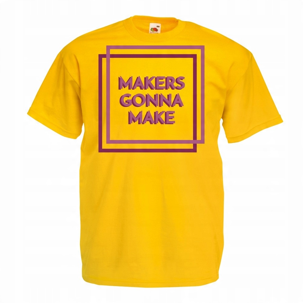 

Koszulka makers gonna make motywacja XXL żółta