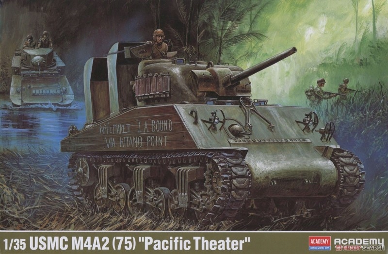 Academy 13562 Americký tank Sherman M4A2 Pacific Theater 1:35