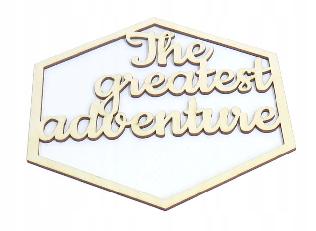 

Dekor Sześciokąt 30cm The greatest adventure QD63