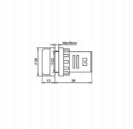 Kontrolka LED 28mm 24V AC/DC biała Kod producenta 28mm