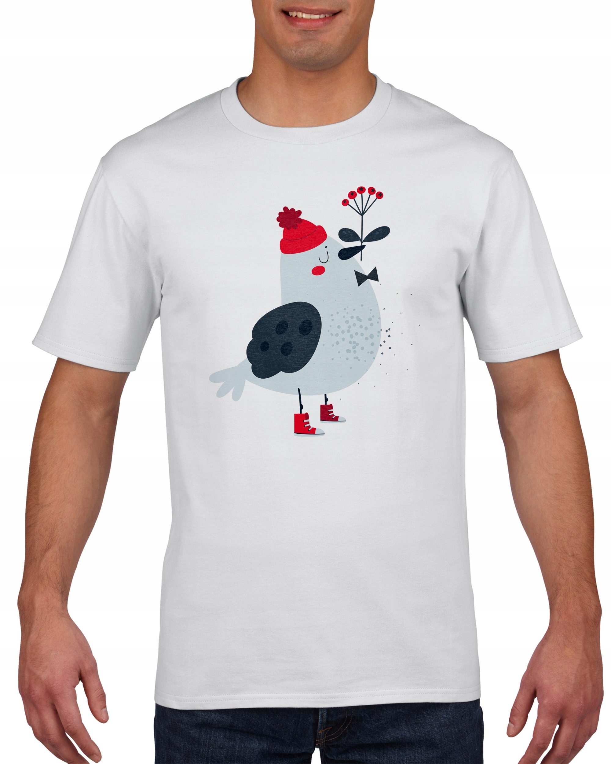 

Koszulka meska Ptak Zima Slodkie Zwierzeta XL