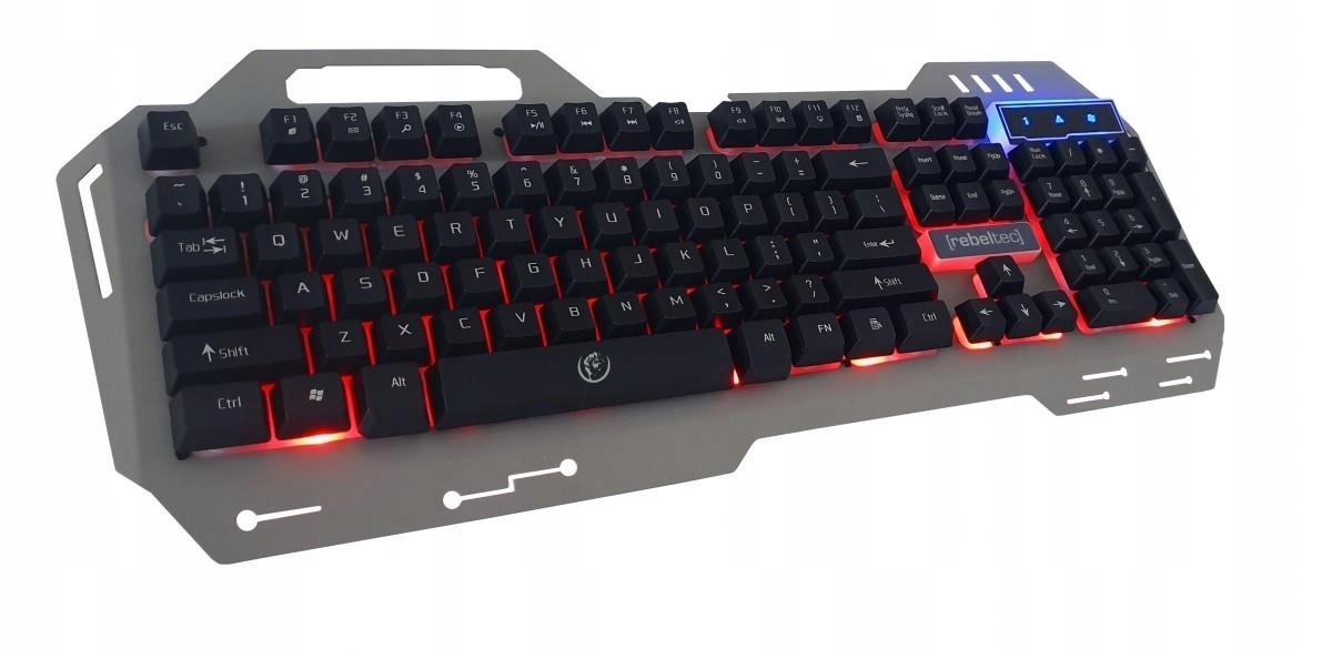 Klawiatura metalowa podwietlana gaming Rebeltec Discovery 2