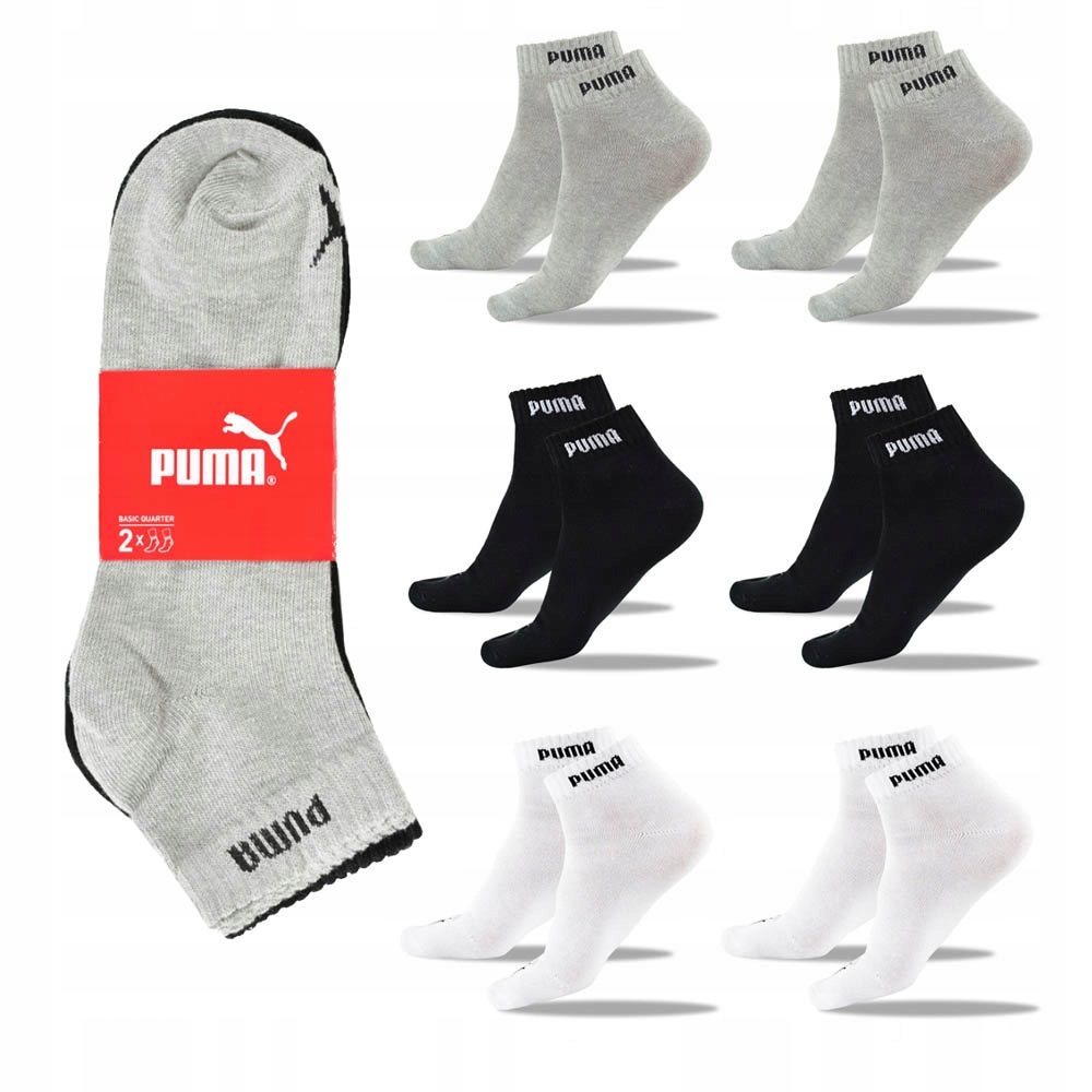 

Puma Zakostki Skarpety Quarter 6par 43/46