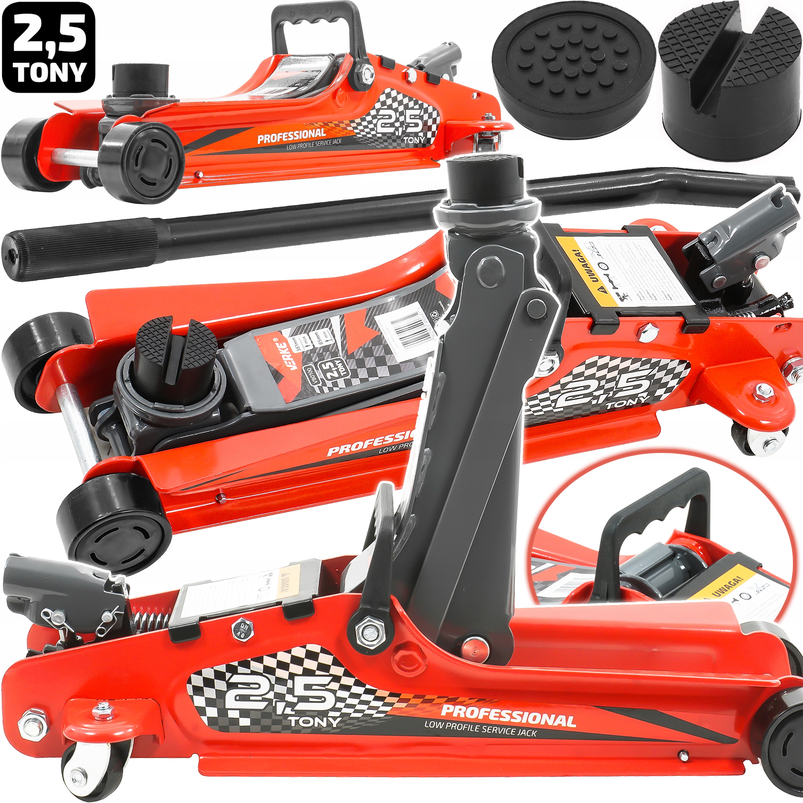 PODNOŚNIK SAMOCHODOWY LEWAREK NISKOPROFILOWY NISKI ŻABA 2,5T + NADSTAWKA