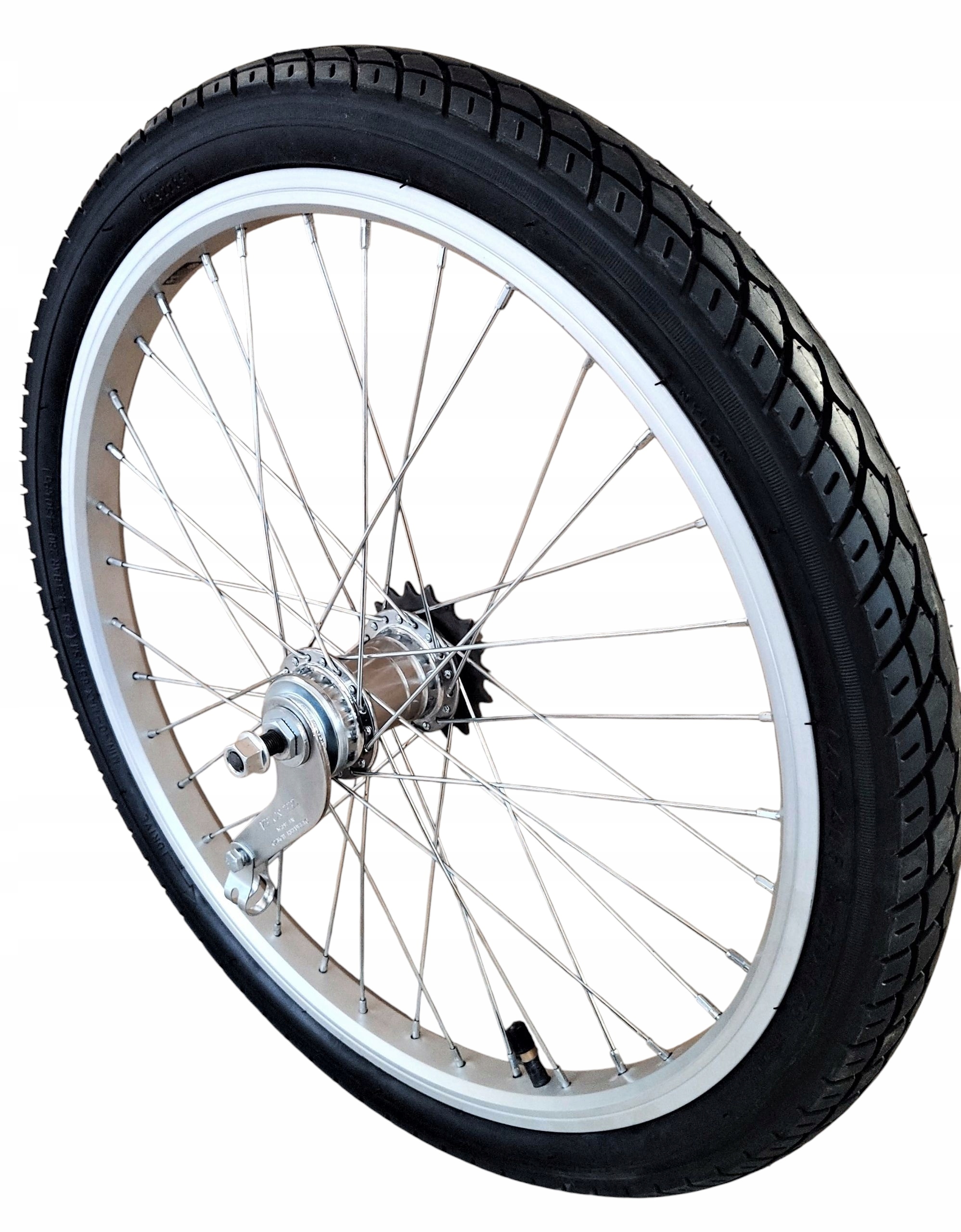 Kolečko 20 zadní torpedo s pneumatikami 20x1,75, alu ráfek, např. skládací Wigra apod.