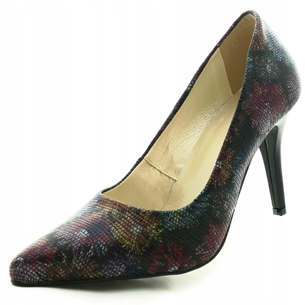 Barevné lodičky s vložkou Kůže Veroni 3921