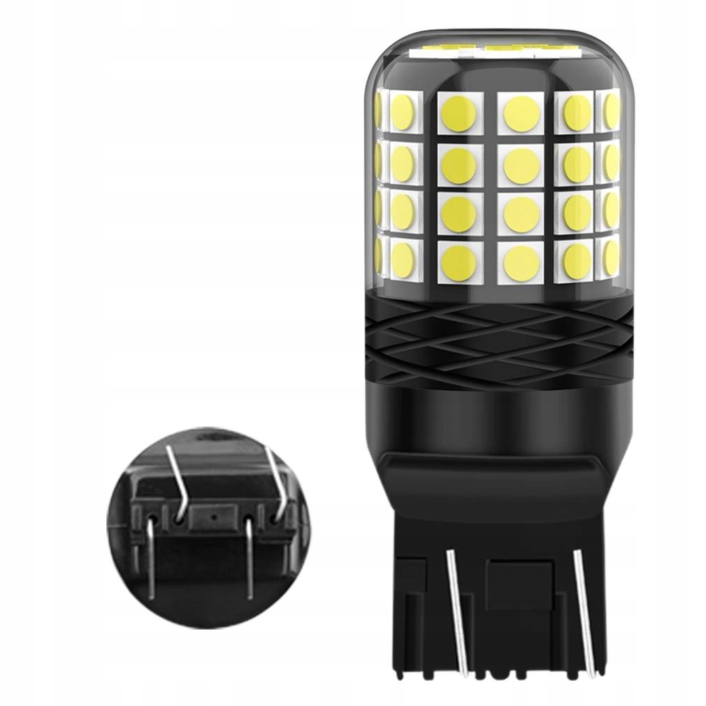 Żarówka W21/5W T20 Led Xstorm Drl Wstecznego Cofania Canbus Dzienne 6000K