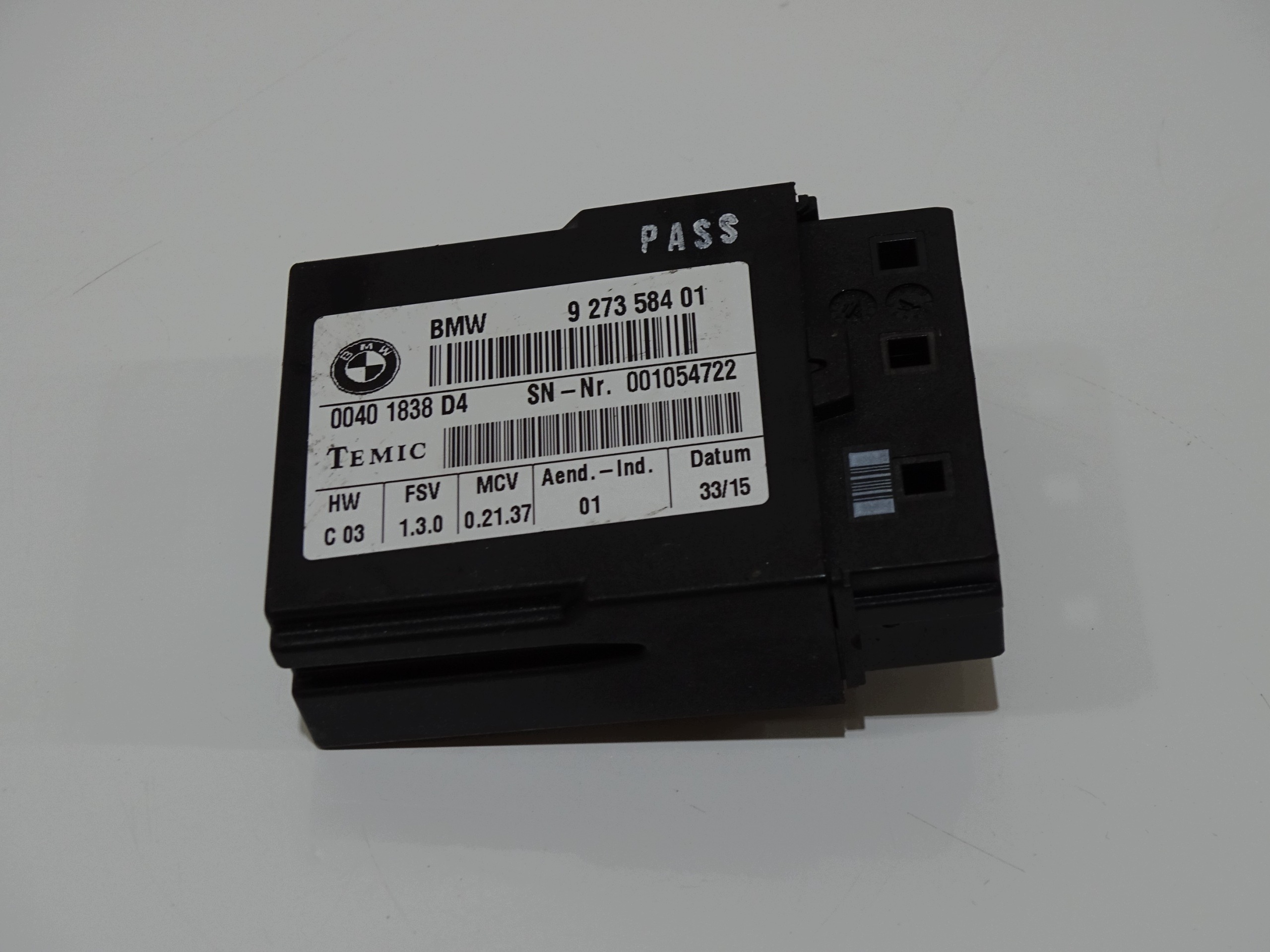 modulo Centralina sedile BMW E619273584