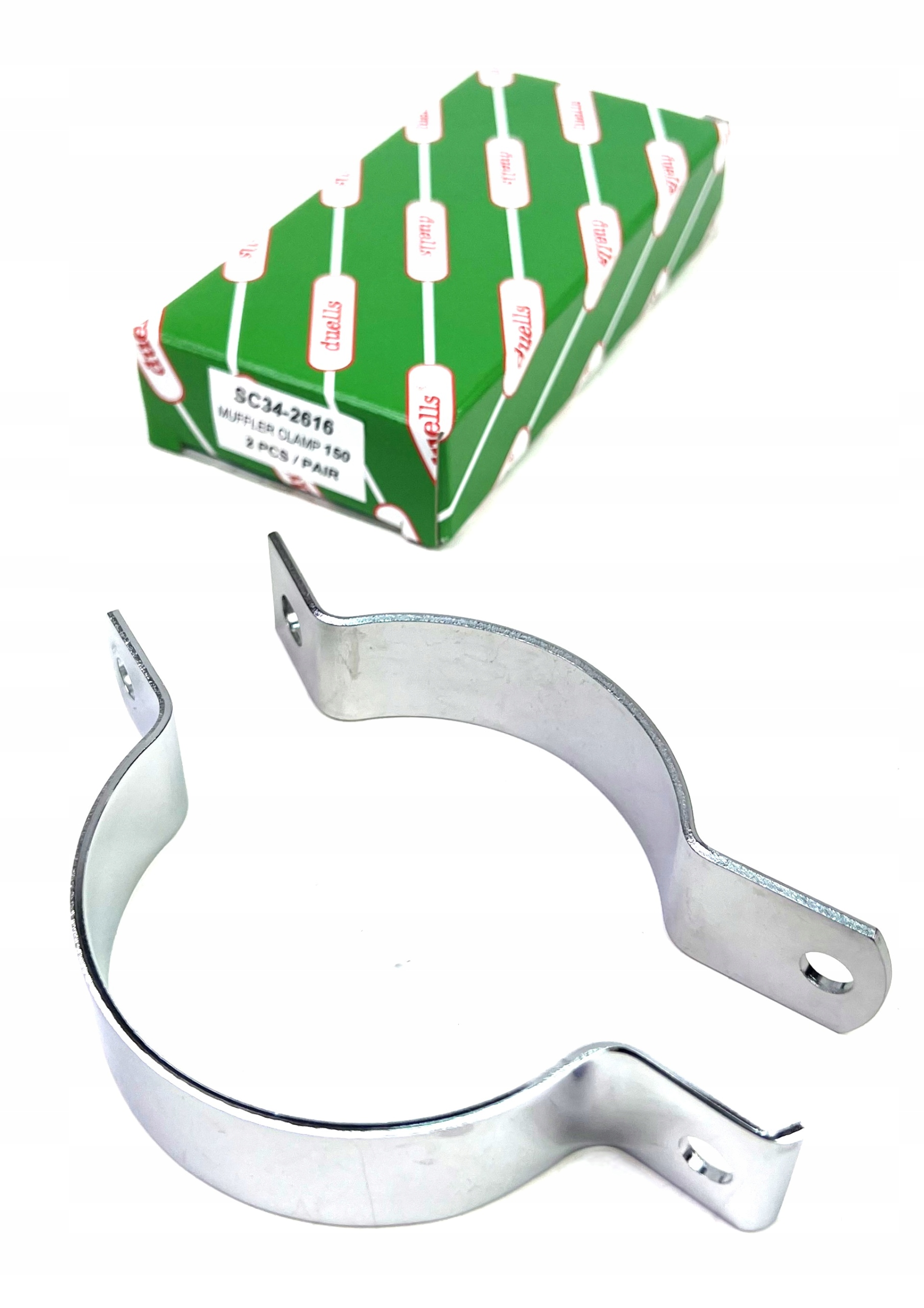 Obejma opaska tłumika wydech Mz Etz 150 Duells chromowana