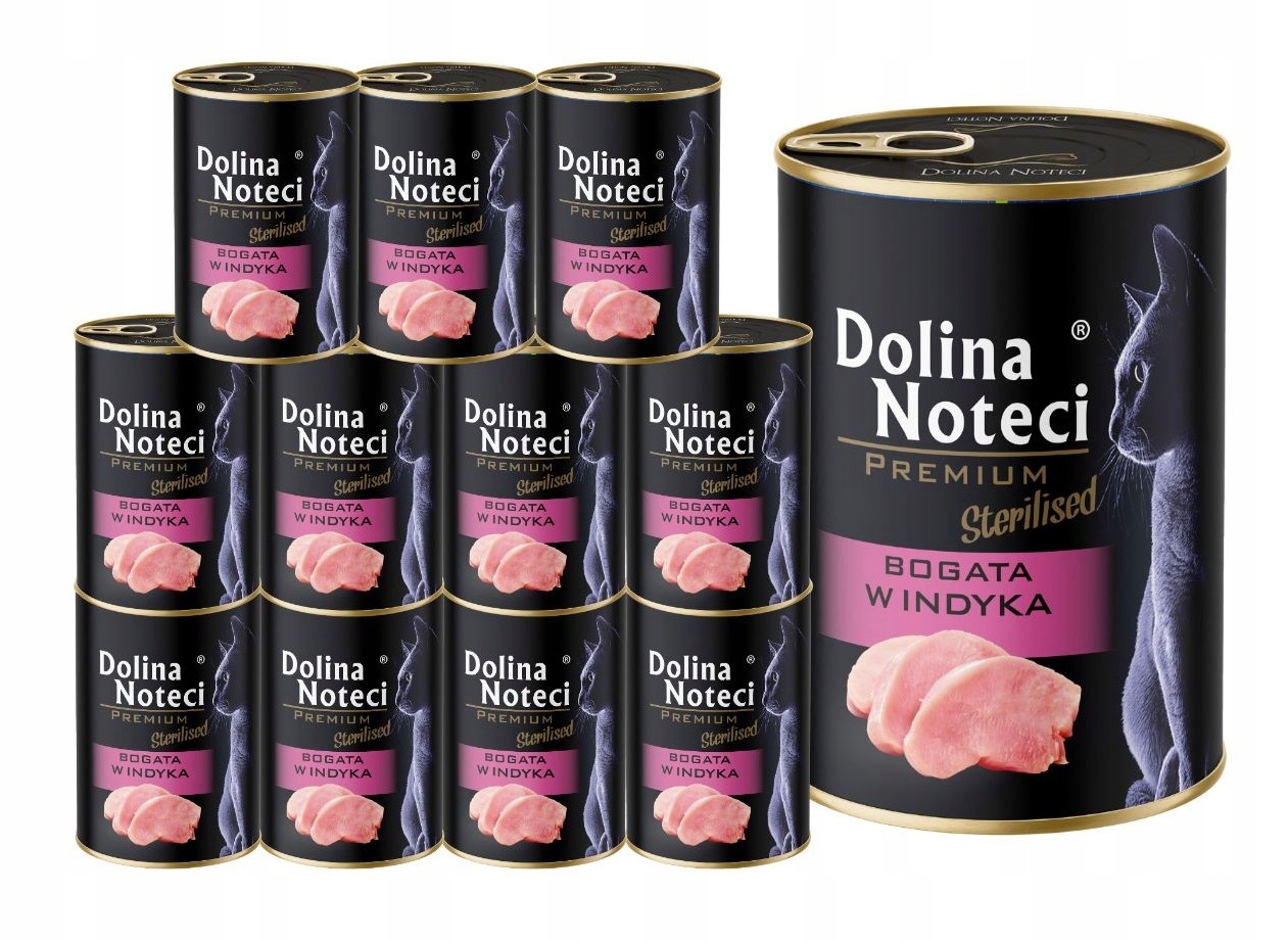 Levně Dolina Noteci Premium Sterilised mokré krmivo pro kočky krůta 12x400 g