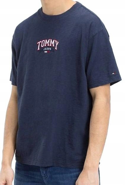 TOMMY HILFIGER JEANS t-shirt koszulka - M/L Kolor niebieski