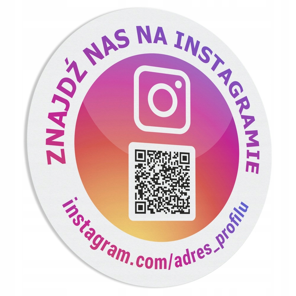 

Naklejka Instagram Qr 20x20