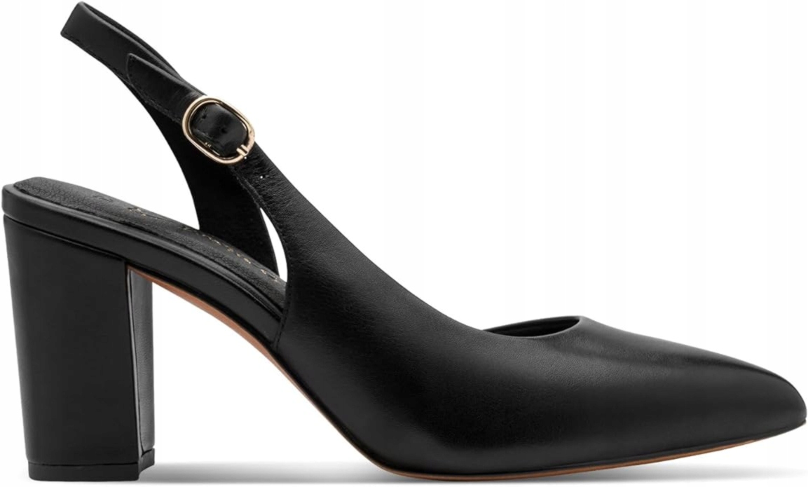 Lodičky Bez Paty Černé Pohodlné Na Podpatku Dámské Stylové Marco Tozzi 38